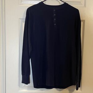 Izod Men's Dark Long Sleeve Henley